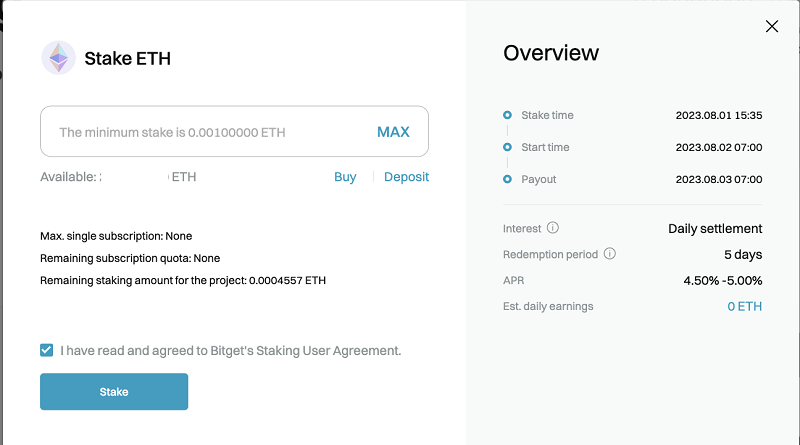 Hướng dẫn sử dụng Bitget Earn