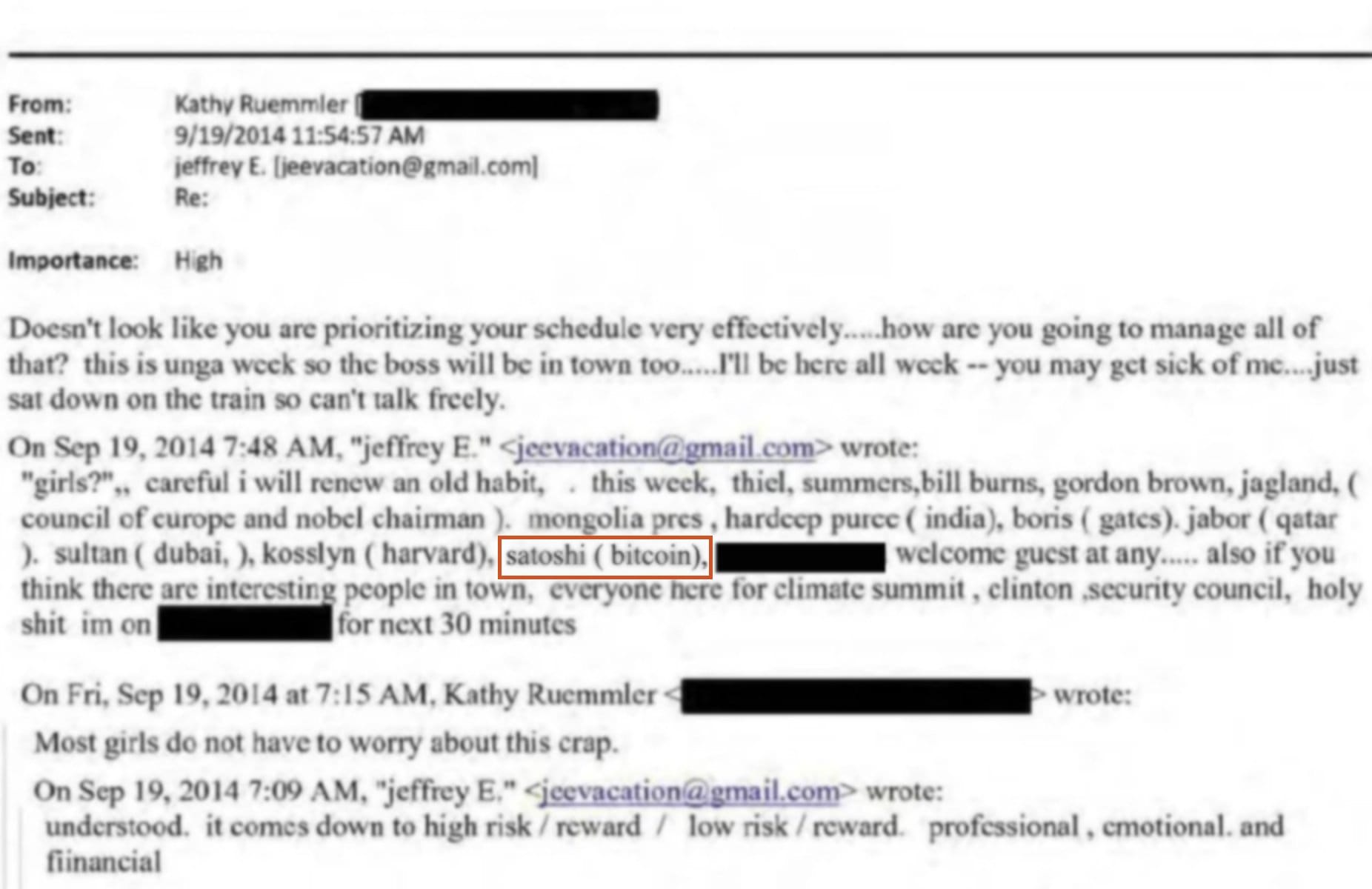 Epstein, Bitcoin và Satoshi: Sự thật gây tranh cãi