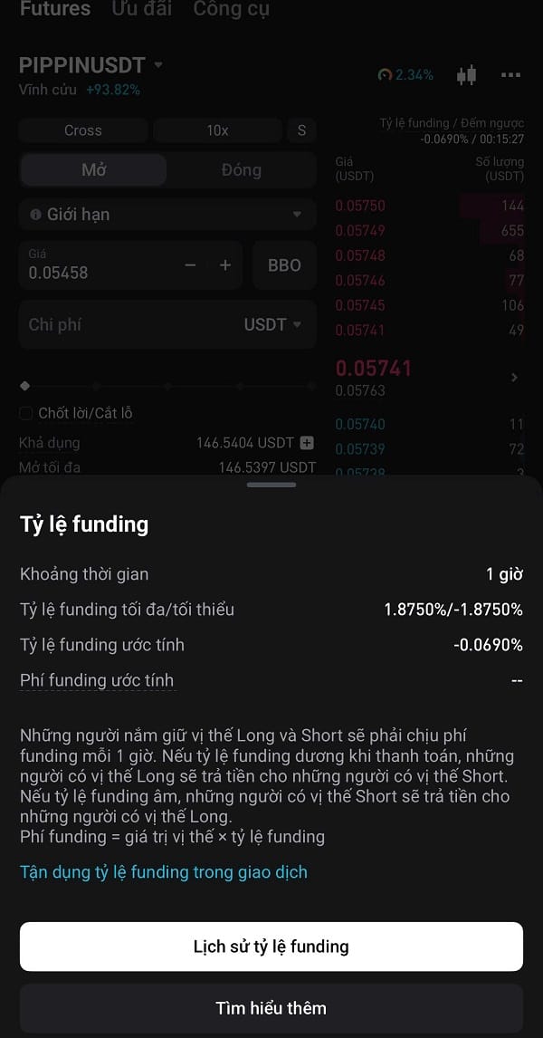 Cách nhận biết phí funding khi vào lệnh futures hiệu quả
