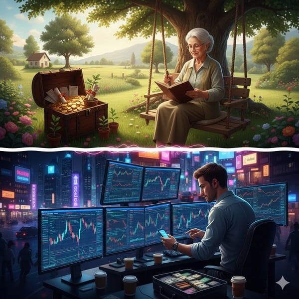 nhà đầu tư dài hạn với trader