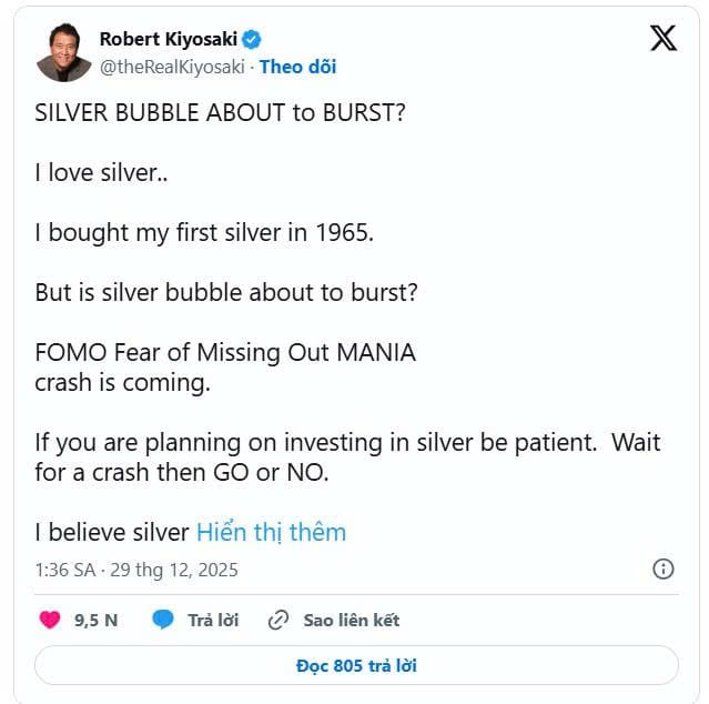 Giá bạc có thể đạt 200 USD